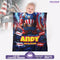 Personalized Baby Superhero Blanket – Captain America Style | Custom Name & Birthdate | 30"x40"